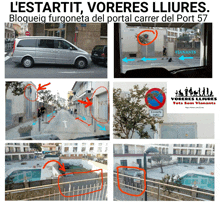 a collage of images with a sign that says voreres lliures