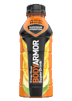 a bottle of body armor superdrink orange mango