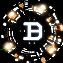 the letter b is in the center of a circle