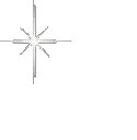two silver stars on a white background .
