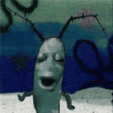 a picture of a cartoon character with a big mouth