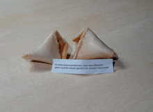 a fortune cookie says du wirst einem bestimmten lukas