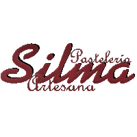 a logo for silma pasteleria artesana is shown in red