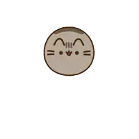 a cartoon drawing of a cat with a skull face
