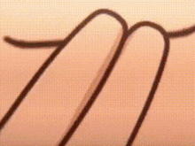 a close up of a cartoon character with red hair and blue eyes