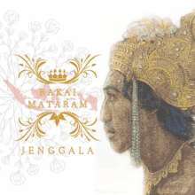 a drawing of a man wearing a crown with the words " rekai mataram jenggala "