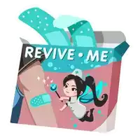 a box that says " revive me " with a fairy on it