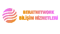 a logo for a company called beratnetwork with a purple and orange circle