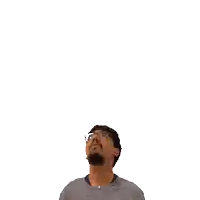 a man looks up at the number 27 above his head