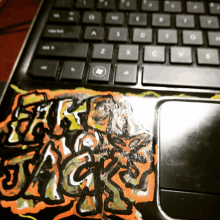 a laptop has a sticker on it that says freak jocks