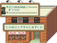 an illustration of a runaway five chaos theater