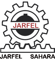 jarfel sahara logo with a gear in the center