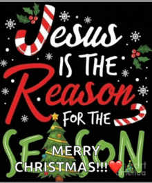 jesus is the reason for the season merry christmas poster