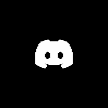 a black and white drawing of a face with two eyes on a black background