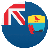 a british flag with a bird and a shield on it