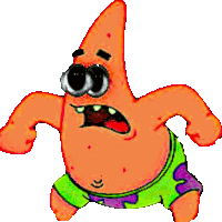 patrick star from spongebob squarepants is wearing purple shorts