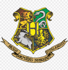 a harry potter crest with the words drago dormiens nunquam and titillandus