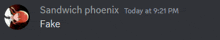 a screenshot of a sandwich phoenix today at 9:21 pm