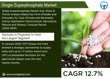 an advertisement for a single superphosphate market shows a hand holding a plant