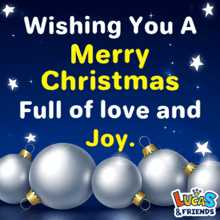 a lucas & friends christmas card wishing you a merry christmas