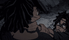 a man and a girl are hugging and the girl is smiling and the man has the letters ics on his arm