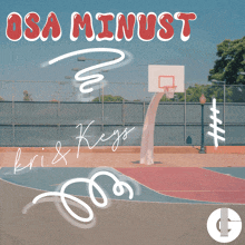 a basketball court with the words usa minust on the top