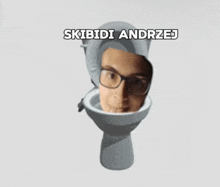 a picture of a man sitting in a toilet with the name skibidi andrej above him