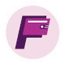 a purple wallet icon in a circle on a pink background .