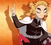 a cartoon character is giving a thumbs up sign while wearing a cape .