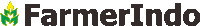 a logo for farmerindo with a green wheat