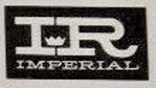 a black and white logo for imperial is on a wall .