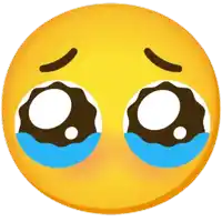 a smiley face with tears coming out of it 's eyes