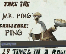 Mr Ping Kung Fu Panda Meme