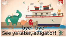 a poster that says bye bye on it