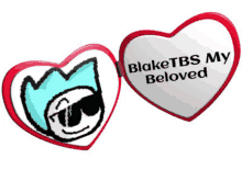 blake tbs my beloved is written on a heart shaped badge