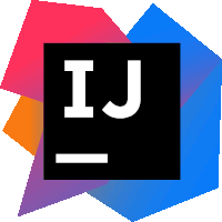 a black square with the letter ij in white letters