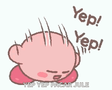 kirby is a cartoon character from the video game nintendo wii .