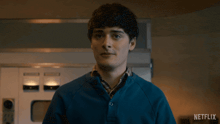 a man says i 'm positive with a netflix logo in the background