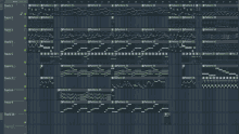 a computer screen shows a sequence of tracks with patterns on them