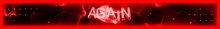 a red and black background with the word aiden on it