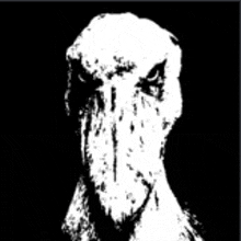 a black and white drawing of a turkey 's head .