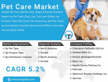 an advertisement for a pet care market with a picture of a dog