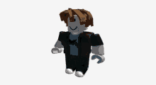 a roblox character wearing a blue shirt with a batman logo