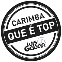 a black and white circle with the words carimba que e top on it