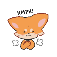 Fox Orange Sticker