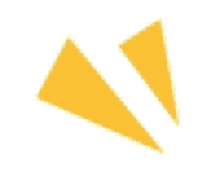 a pair of yellow triangles on a white background