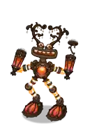 a cartoon drawing of a monster holding a lantern