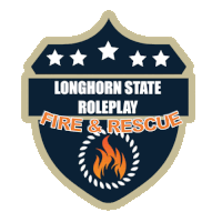 a longhorn state roleplay fire and rescue logo on a white background