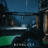 a video game called the bornless is being played on a computer