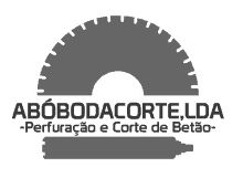 a logo for abobodacorte lda shows a circular saw blade